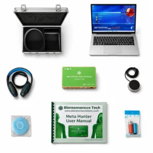 Metatron Hunter 4025 NLS Verified system bundle with preconfigured PC laptop, control unit, accessories, carry case and Clear English user manual