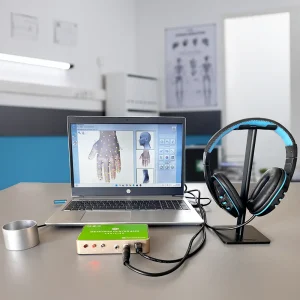 Metatron Hunter 4025 NLS Verified device in a chiropractor's office, for research, and educational purposes.