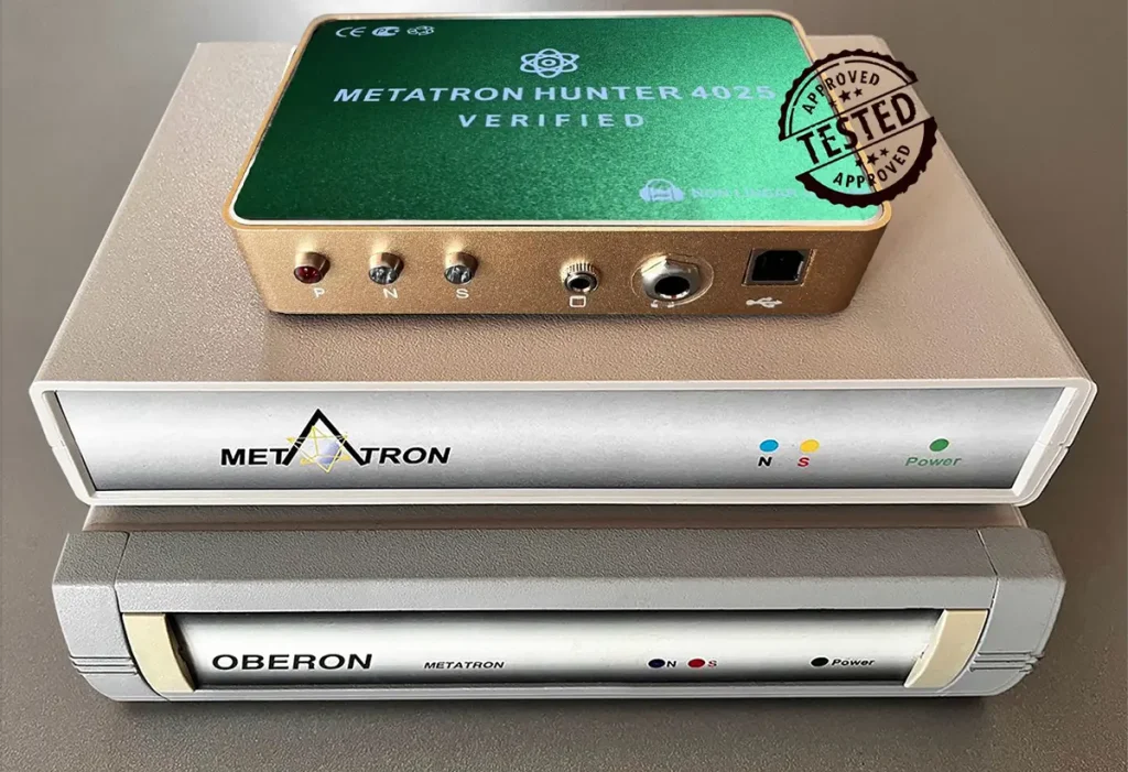 Oberon Metatron benchmark for New Metatron Hunter 4025 Verified Nesterov's original Russian made Oberon and Oberon Metatron used to test the New Metatron Hunter 4025 Verified for accuracy and reliability.