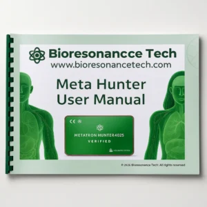 Exclusive Clear English operating manual, written and illustrated in house by Bioresonance Tech